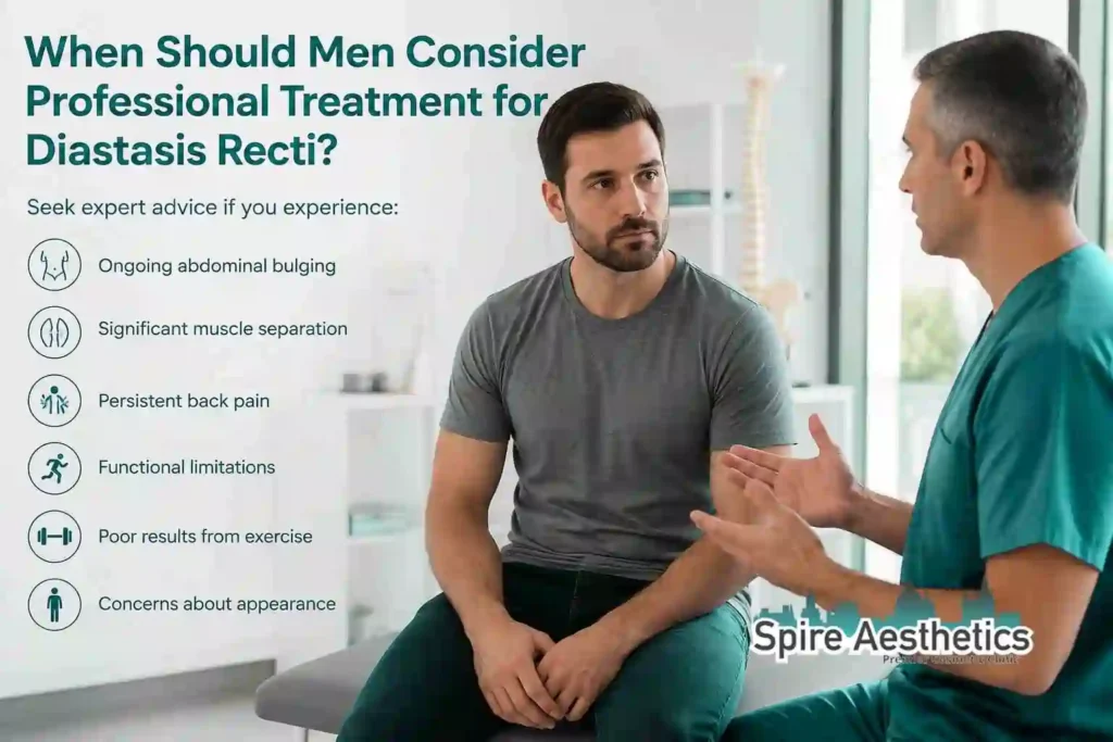 When Should Men Consider Professional Treatment for Diastasis Recti Purfleet?