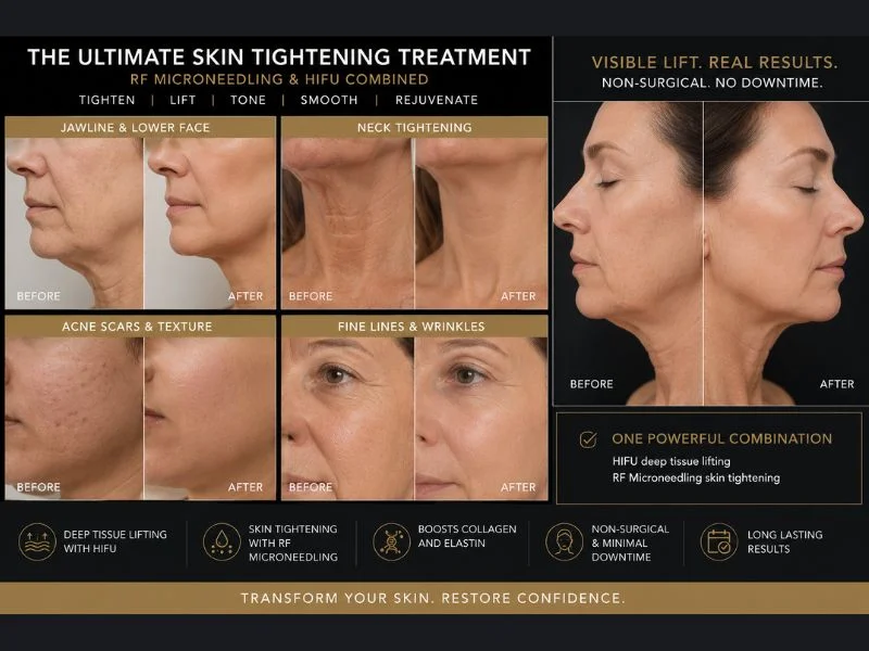 Results of combined treatment for the ultimate skin tightening treatment Purfleet
